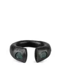 Parts of Four sterling-silver Little Druid diamond ring - Black