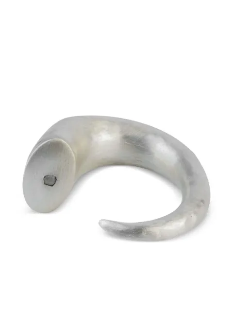 Parts of Four sterling silver Giant Horn diamond bracelet