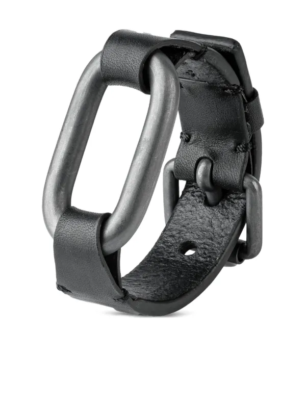 Parts Of Four Leather Bracelet | Black | FARFETCH GE