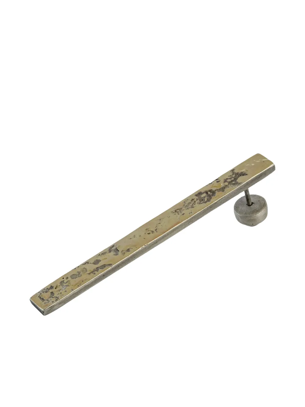 Parts of Four 18kt yellow gold Plate earring - グレー Parts of Four 18kt yellow gold Plate earring - グレー