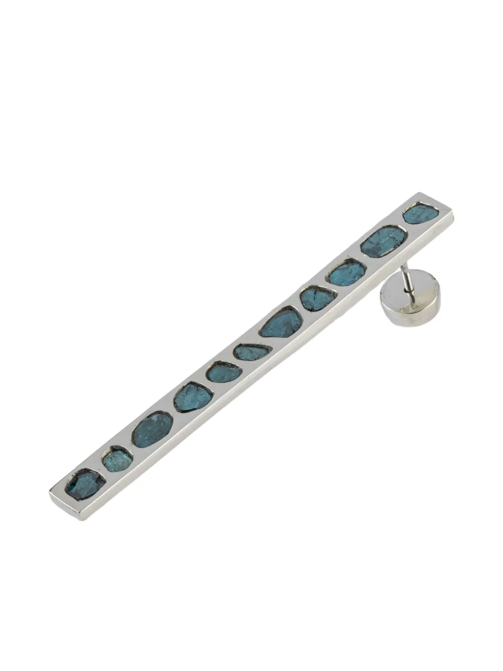 Parts of Four sterling-silver Plate blue-diamond earring - グレー Parts of Four sterling-silver Plate blue-diamond earring - グレー