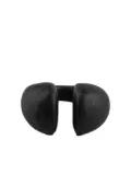 Parts of Four Giant Druid wood ring - Black