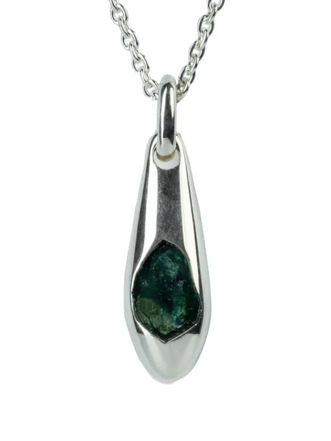 Parts of Four sterling-silver Chrysalis tourmaline necklace