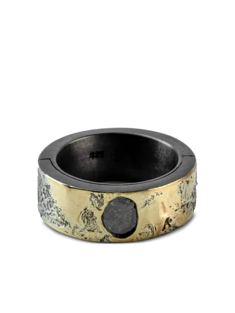 Parts of Four sterling silver Sistema diamond ring