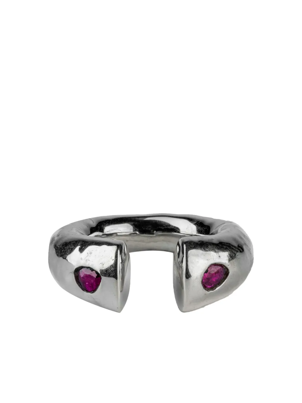 Parts of Four sterling silver Little Druid ruby ring - PARUB POLISHED Parts of Four sterling silver Little Druid ruby ring - PARUB POLISHED