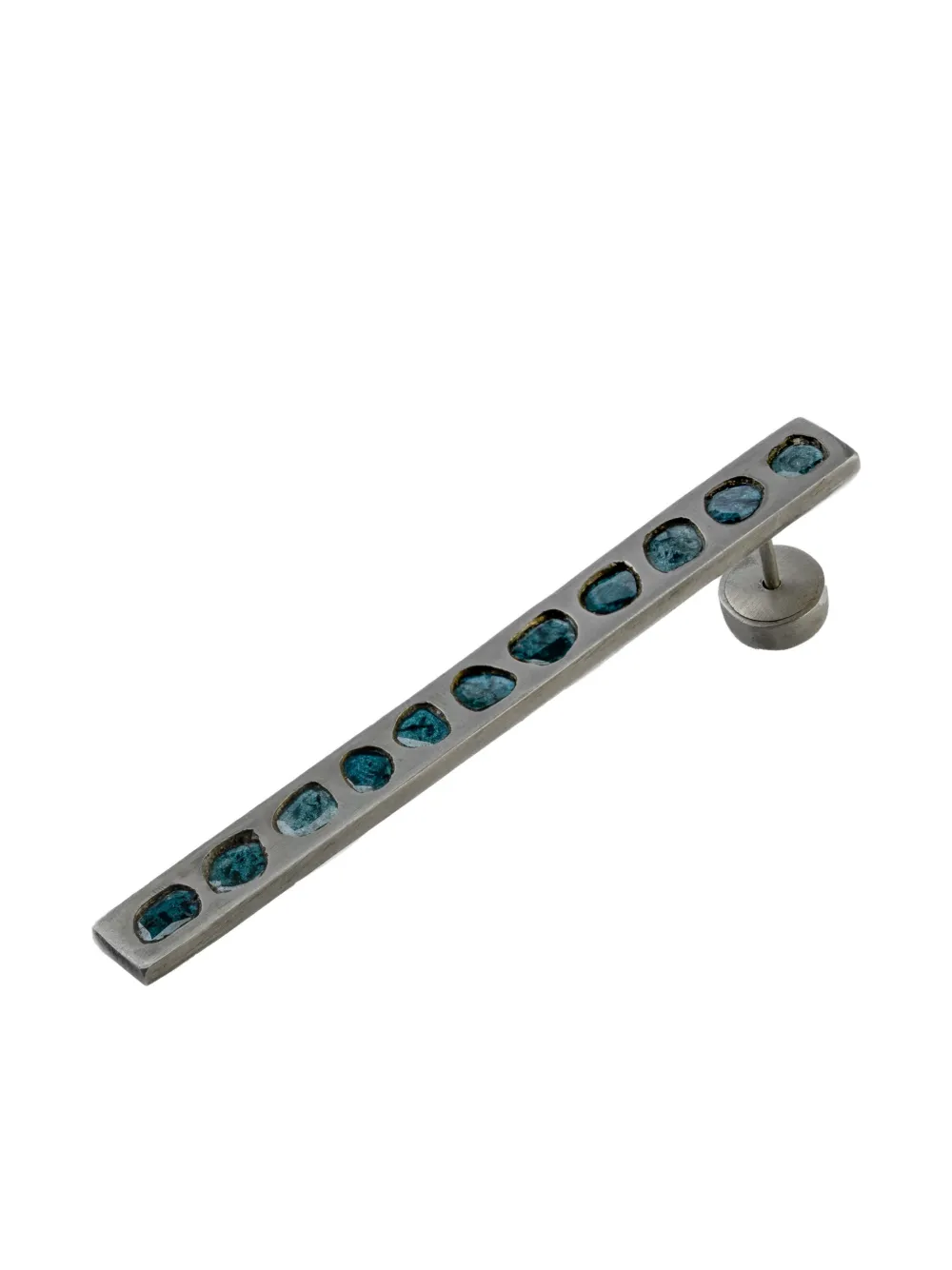Parts of Four sterling-silver Plate blue diamond earring - グレー Parts of Four sterling-silver Plate blue diamond earring - グレー