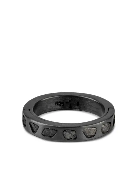 Parts of Four sterling silver Sistema diamond ring