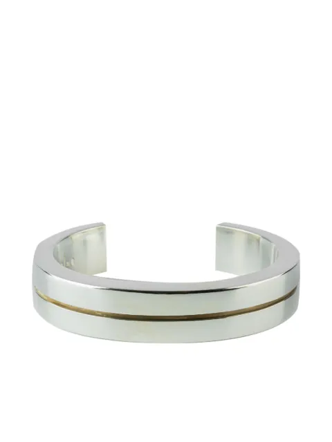 Parts of Four sterling silver Crescent crevice bracelet