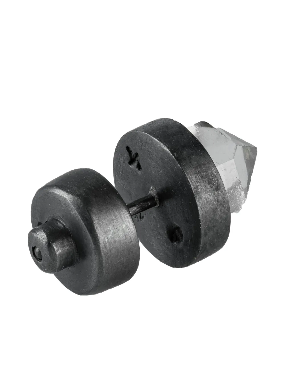 Parts Of Four Sterling-silver Stud Quartz Earring In Metallic