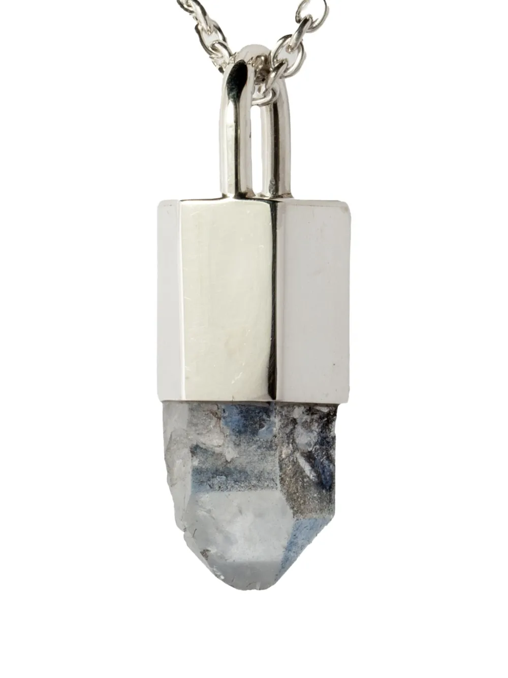 Parts of Four sterling silver Talisman Dumortierite necklace - シルバートーン Parts of Four sterling silver Talisman Dumortierite necklace - シルバートーン