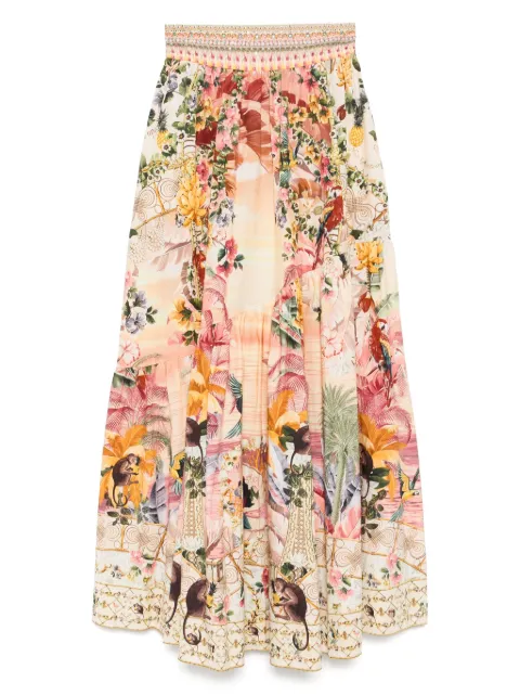 Camilla shaped seam skirt