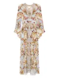 Camilla kimono-sleeved dress - Blue