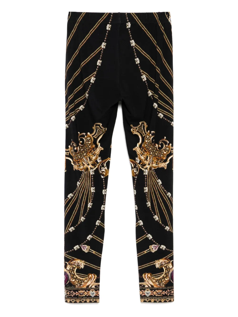 Camilla Legging met print - Zwart
