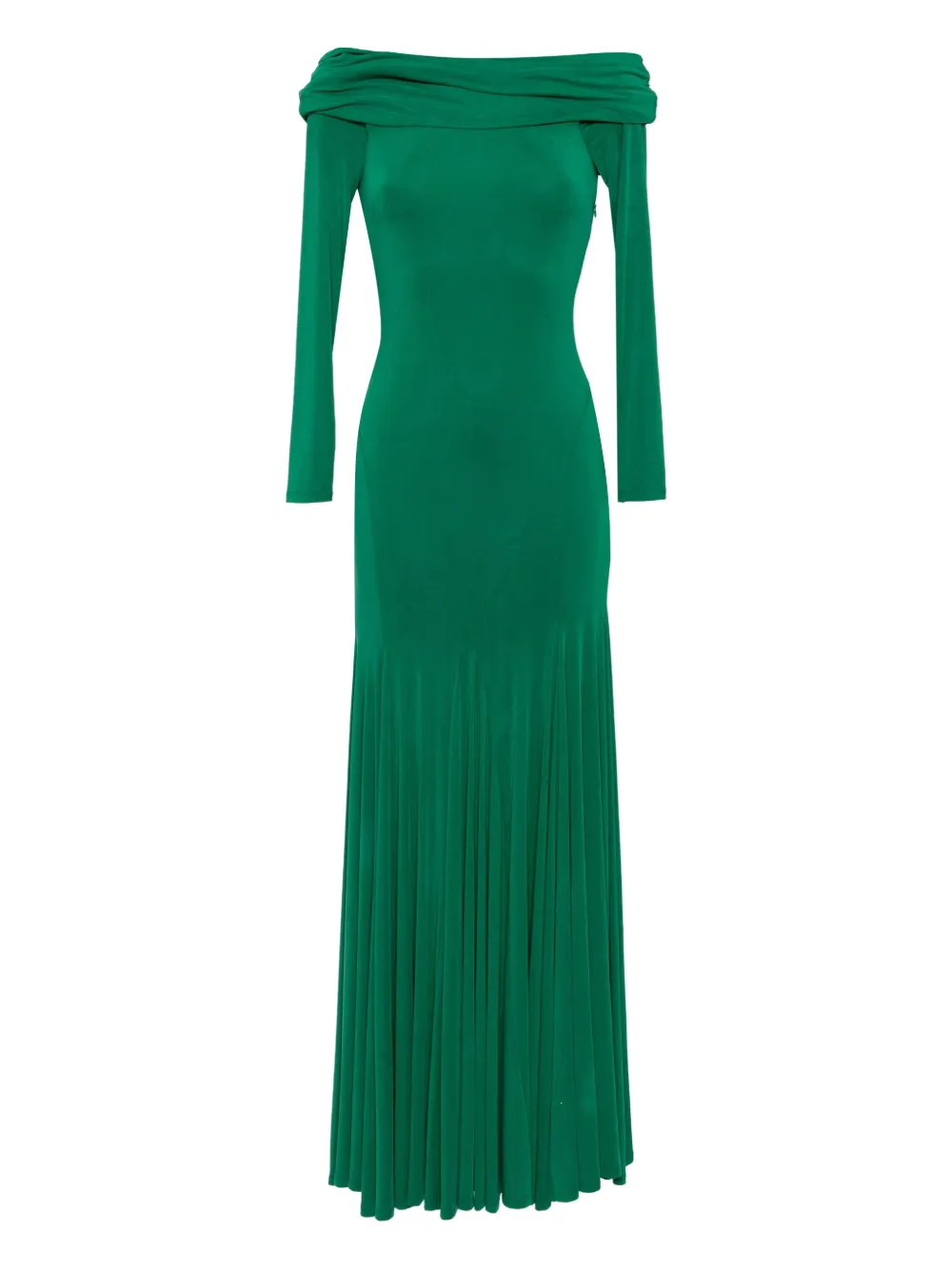 alice + olivia draped-detailing dress - Green