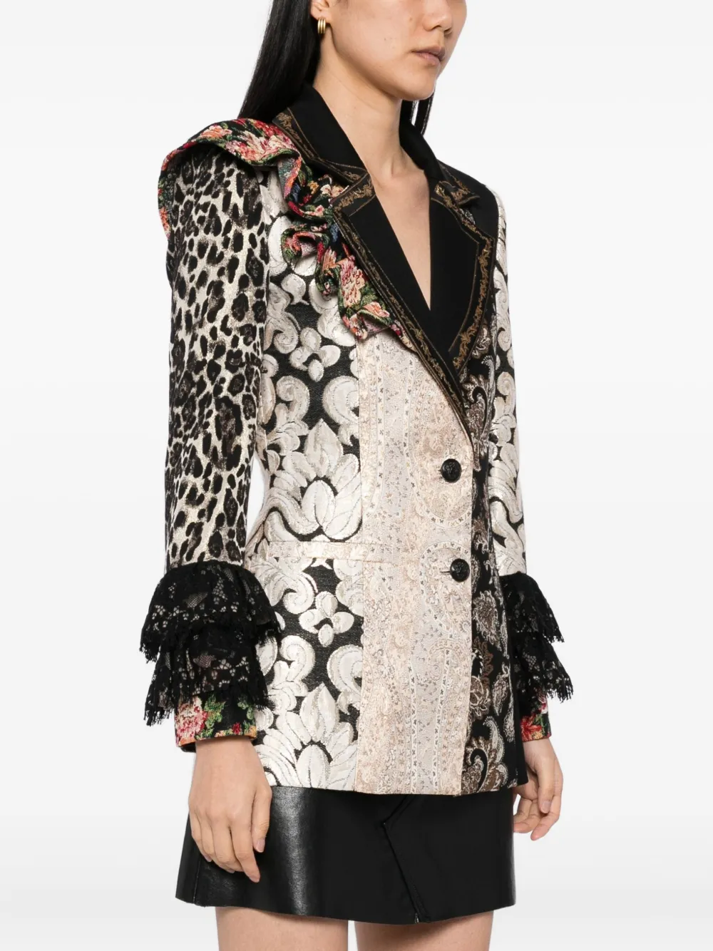 alice + olivia Faie blazer Zwart