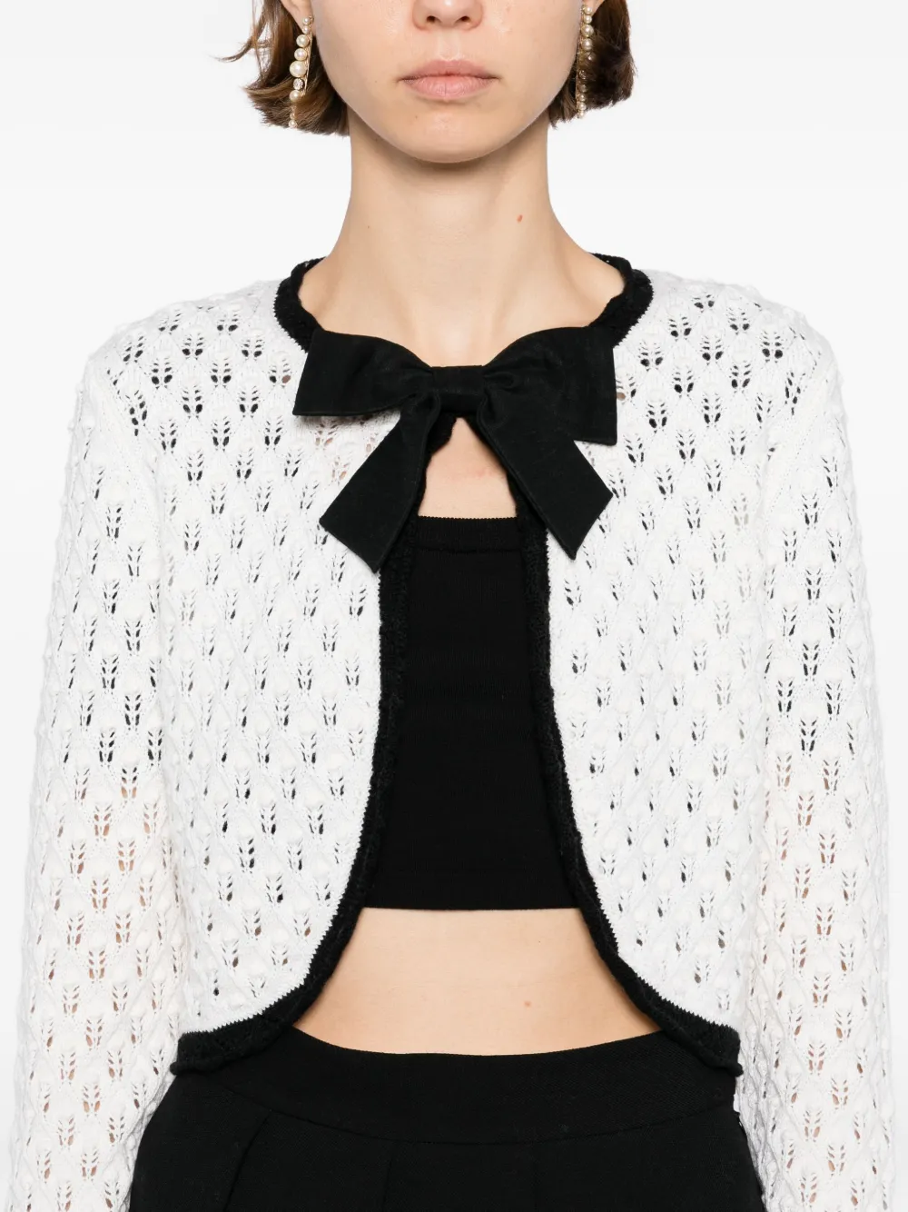 alice + olivia Dannie vest Wit