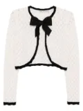 alice + olivia Dannie cardigan - White