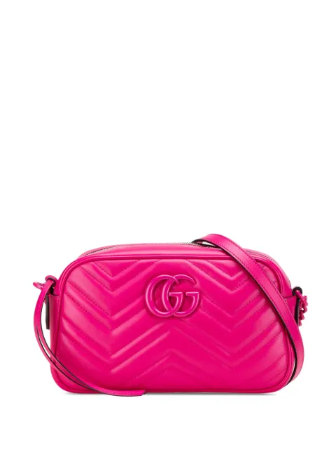 Gucci Pre-Owned bolsa crossbody GG Marmont pequeña de piel Matelasse 2016-2024