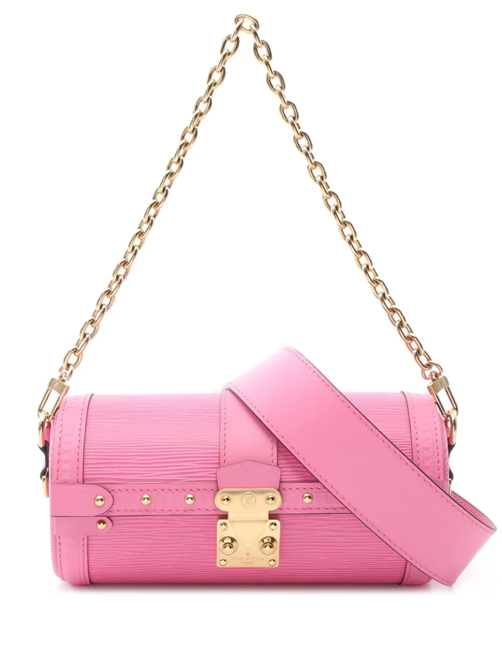 Louis Vuitton Pre-Owned 2021-2024 エピ パピヨン トランク サッチェルバッグ - ピンク Louis Vuitton Pre-Owned 2021-2024 エピ パピヨン トランク サッチェルバッグ - ピンク