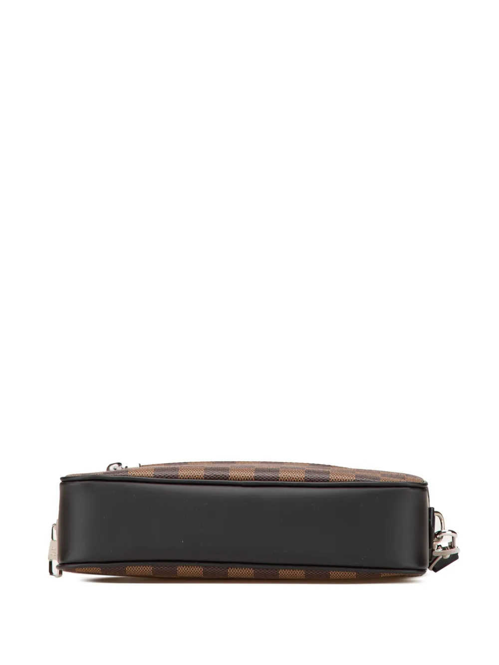 Pre-owned Louis Vuitton 2017 Damier Ebene Kasai Clutch Bag In Brown