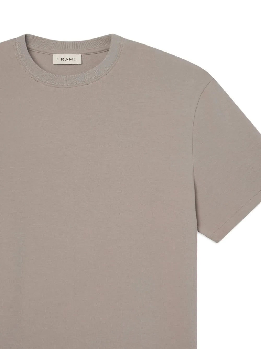 Frame Crew-neck Short-sleeve T-shirt In Gold