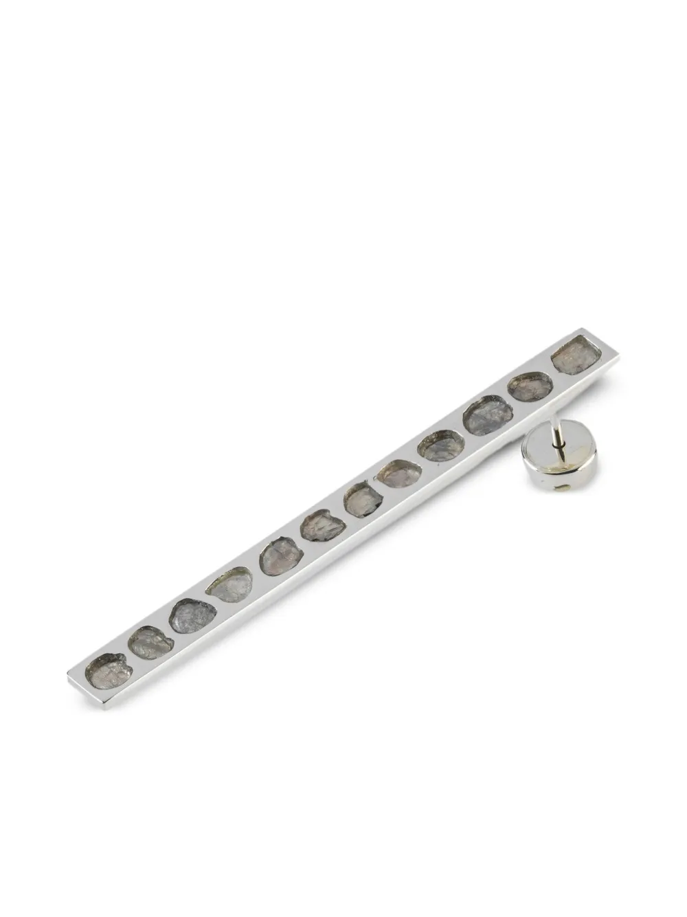 Plate diamond earring