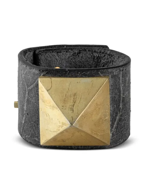Parts of Four Restraint pyramid-detail leather bracelet