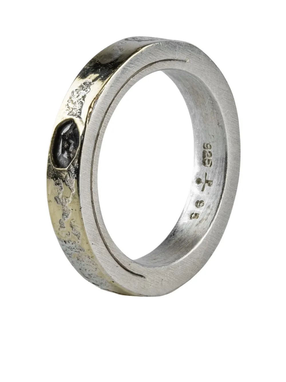 Parts of Four 18K yellow gold Sistema diamond slab ring | Women | Image 2