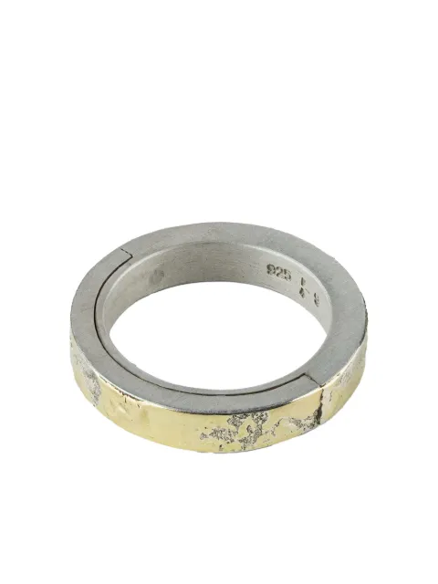 Parts of Four sterling silver Sistema ring
