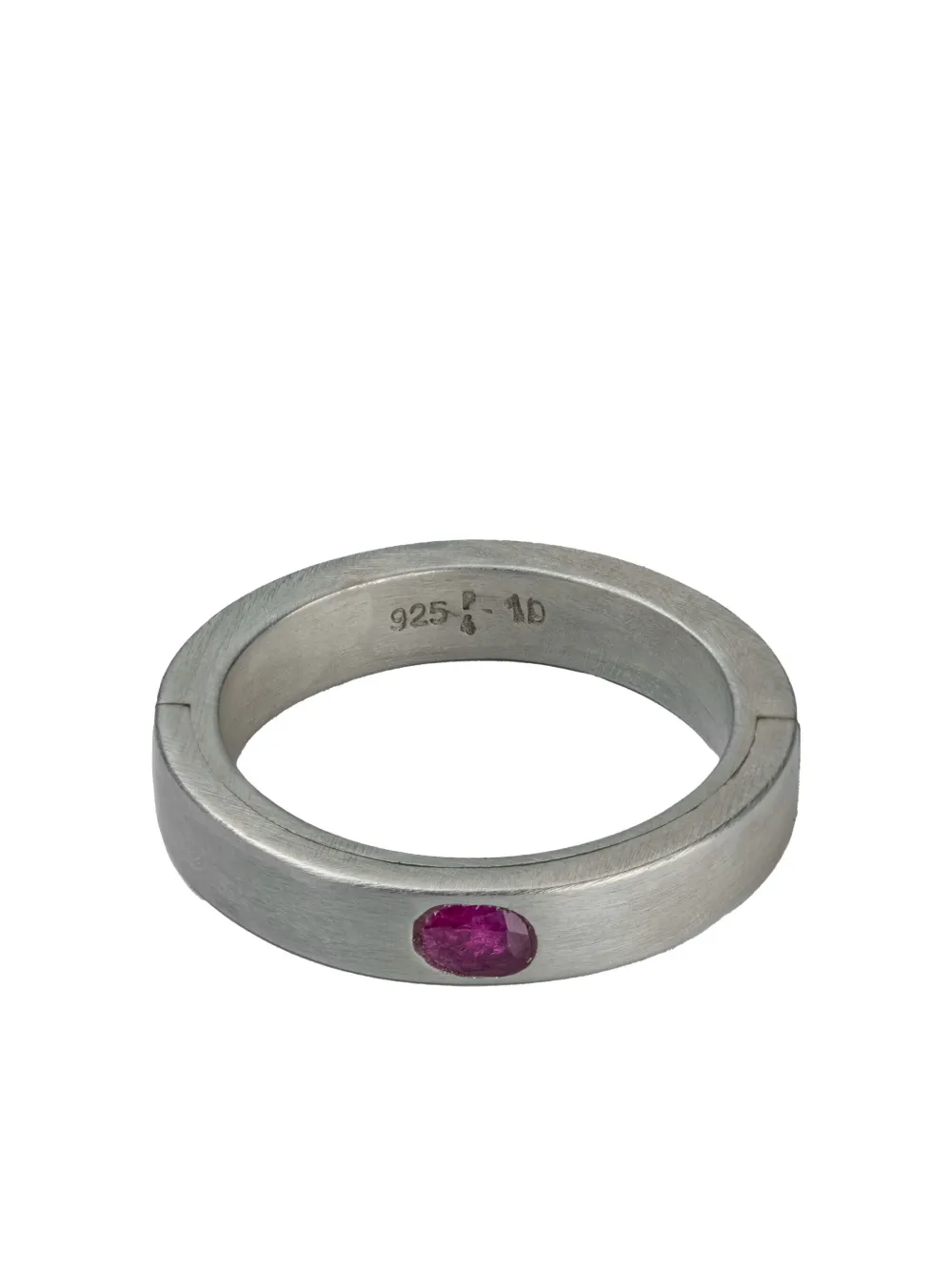 Parts Of Four Sterling-silver Sistema Ruby Ring