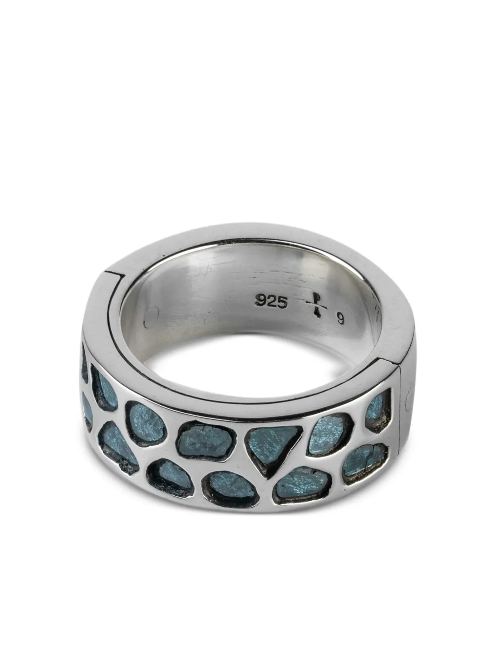 Parts of Four pavé-set slab ring | Women | Image 2