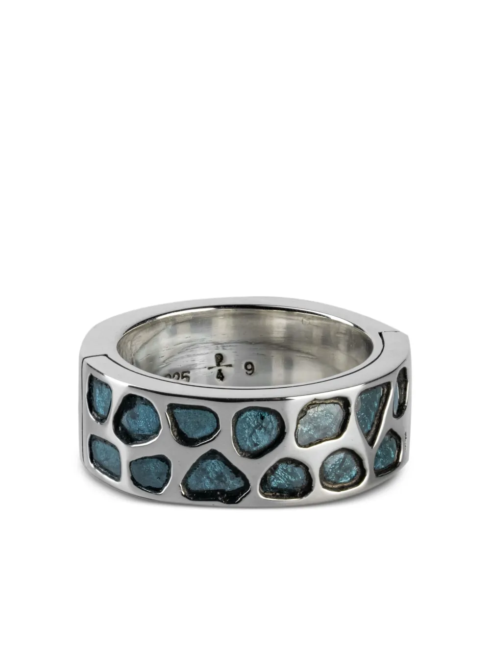 Parts of Four pavé-set slab ring | Silver | Image 1