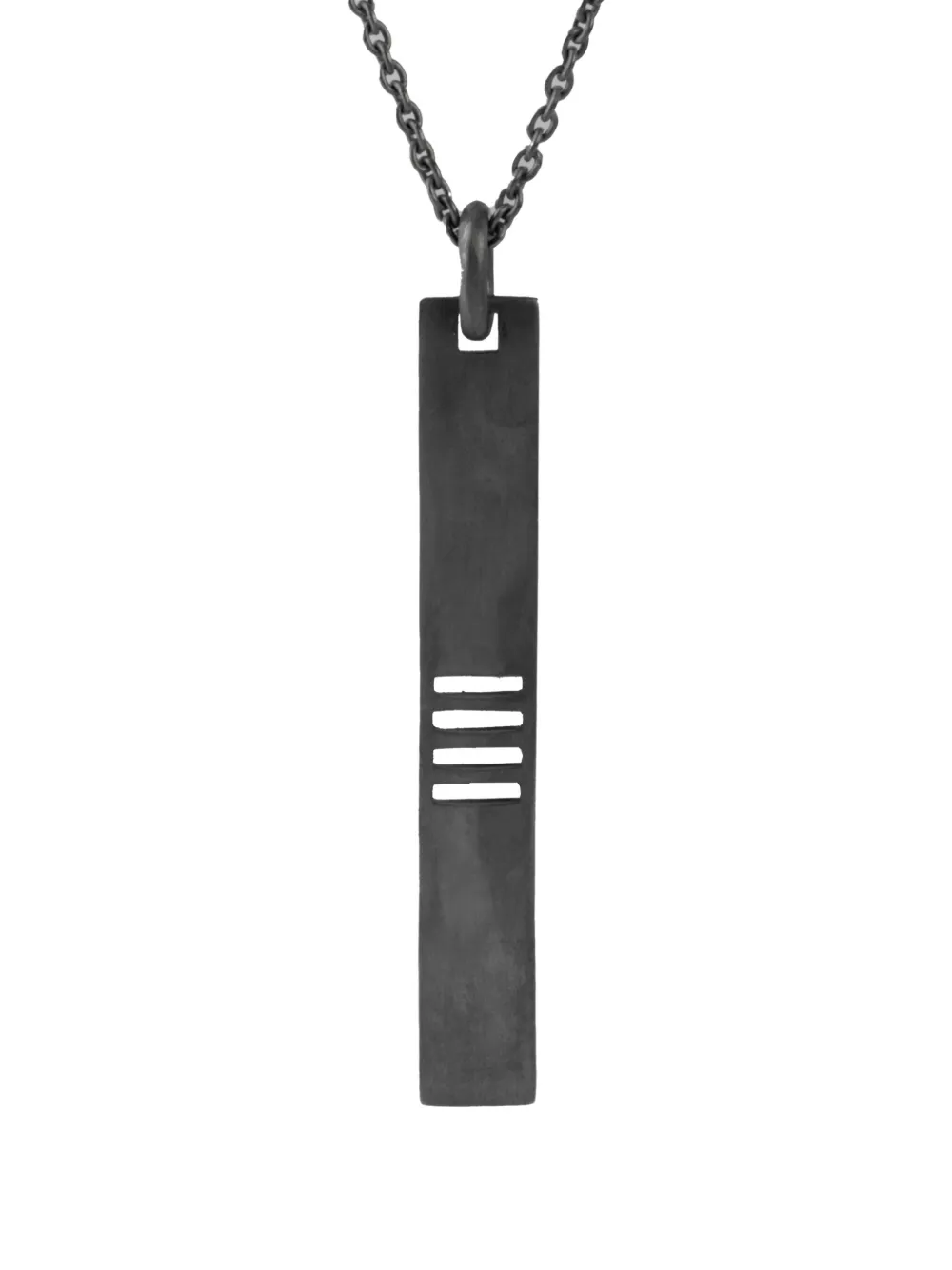 Parts of Four sterling silver Plate necklace - ブラック Parts of Four sterling silver Plate necklace - ブラック
