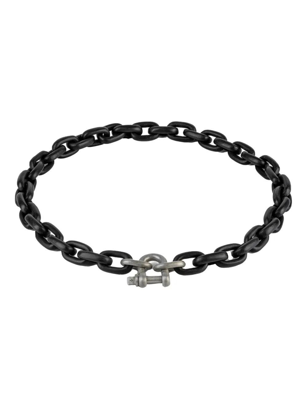 Parts of Four Choker a catena in argento sterling con ciondolo - Nero