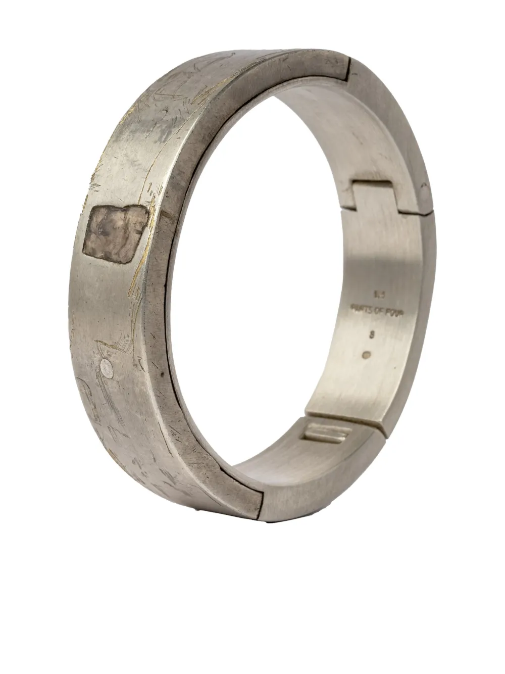 Parts of Four 18K gold-plated sterling silver and diamond-slab Sistema bracelet | Women | Image 2