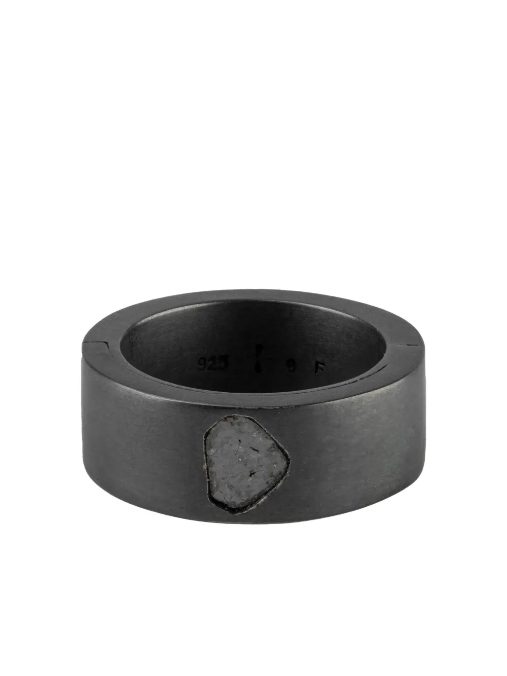 Parts of Four sterling silver Sistema diamond ring - Nero