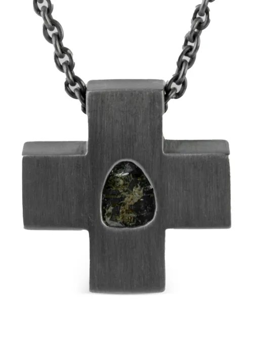 Collier Mini Plus en argent sterling oxydé - Parts of Four - Modalova