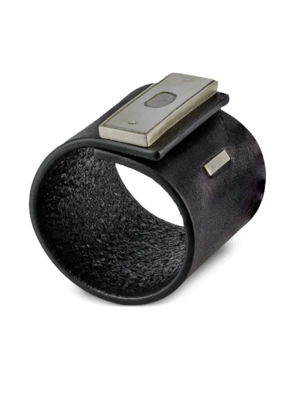 アクセサリー Parts of 4 Leather Strap Bracelet Parts Of Four Sterling Silver And Diamond leather-strap