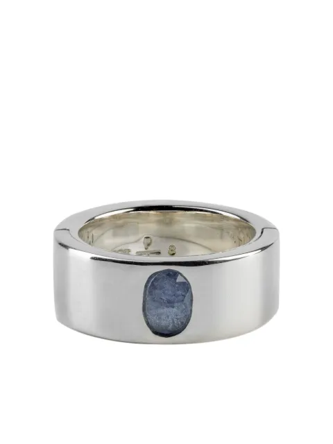 Parts of Four sterling-silver Sistema tanzanite ring