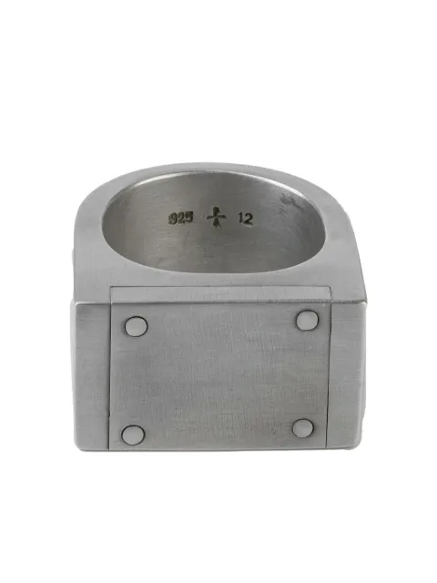 Parts of Four sterling silver Plate Single ring 