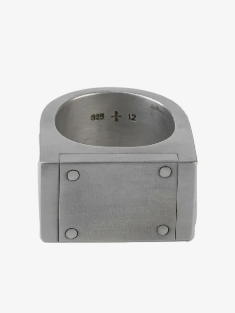 Parts of Four sterling silver Plate Single ring