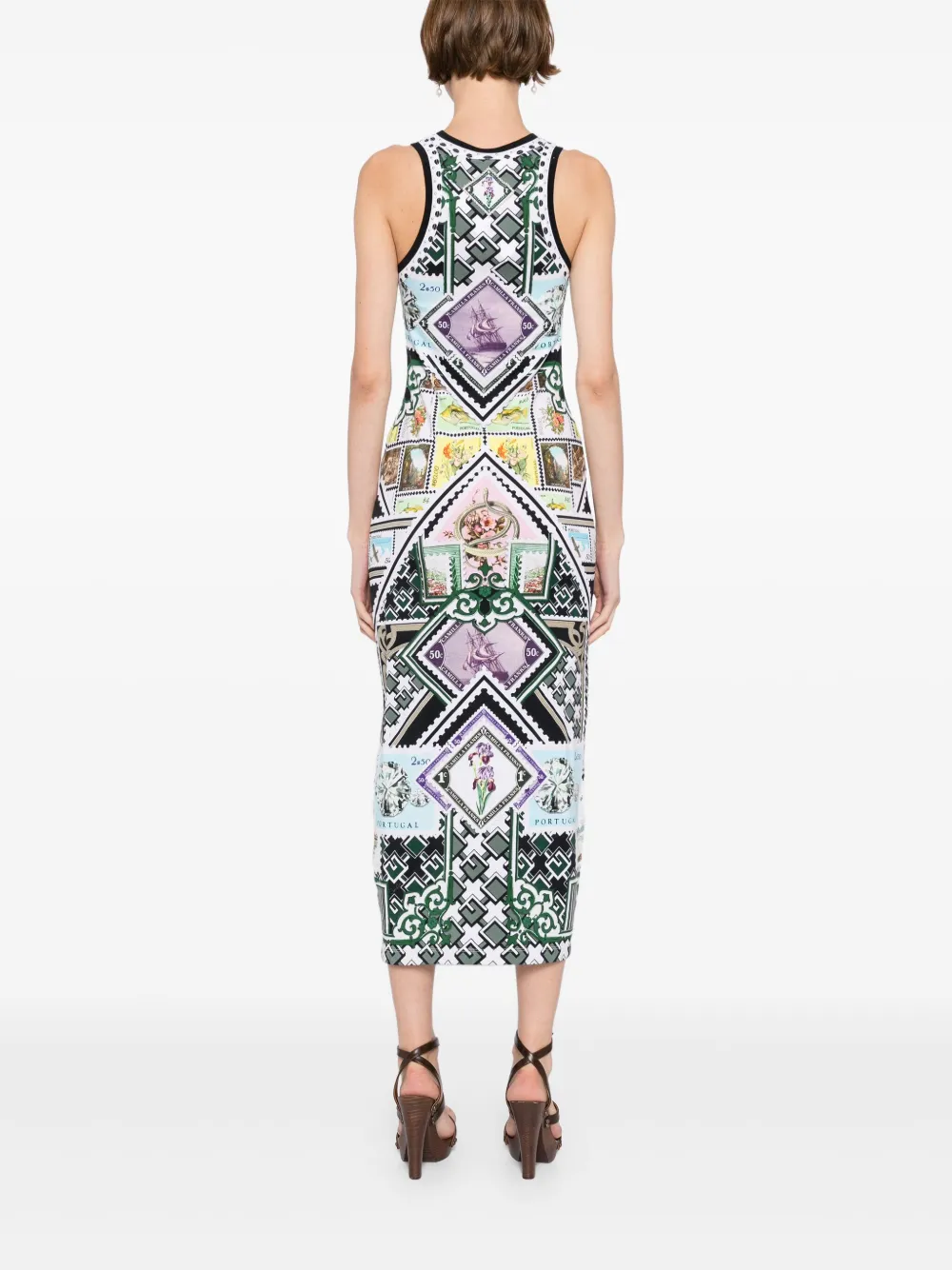 Camilla Jersey jurk Wit