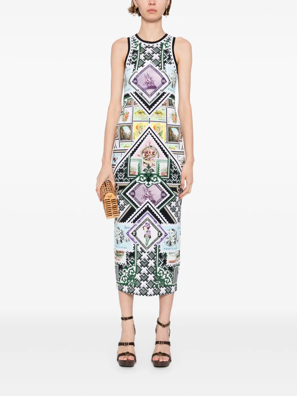Camilla Jersey jurk - Wit