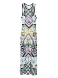 Camilla jersey tank dress - White