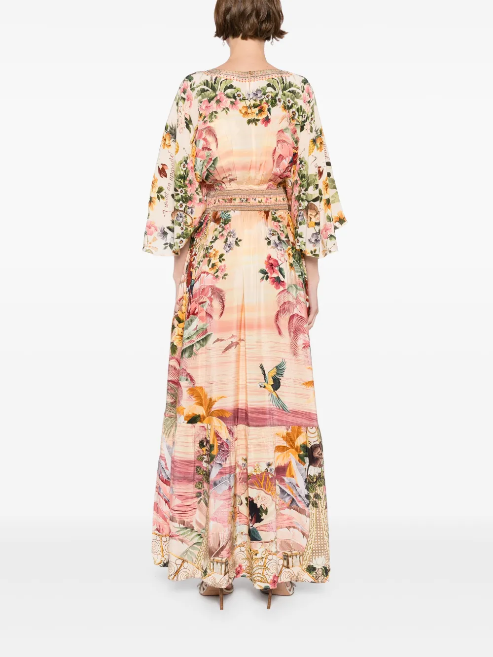Camilla Getailleerde jurk Roze