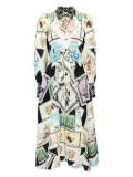 Camilla waist tie shirt dress - White