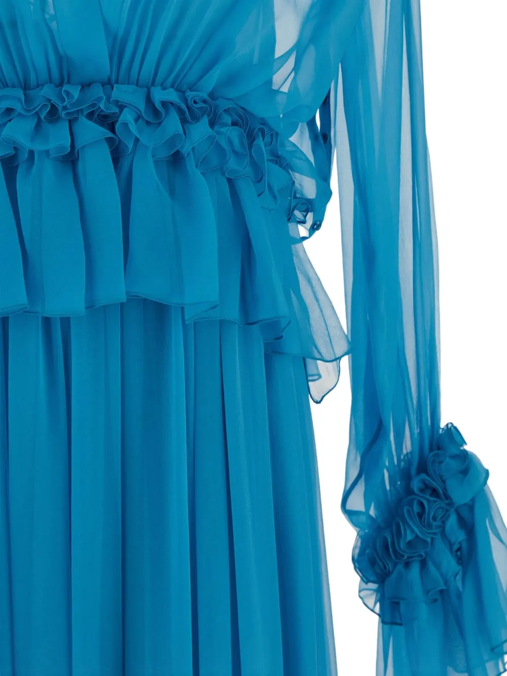 Alberta Ferretti Zijden jurk Blauw