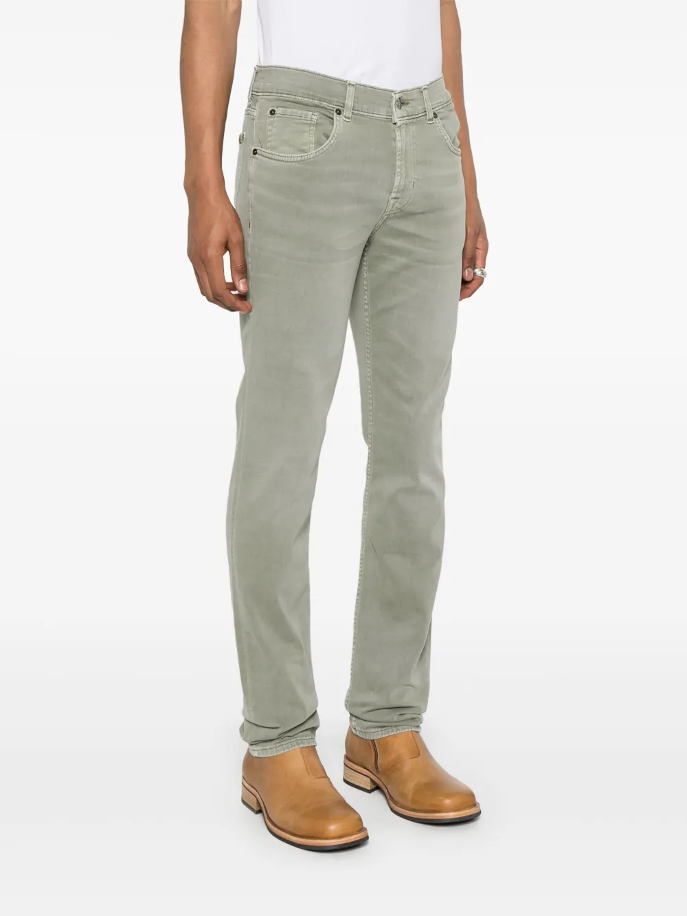 7 For All Mankind Jeans Groen