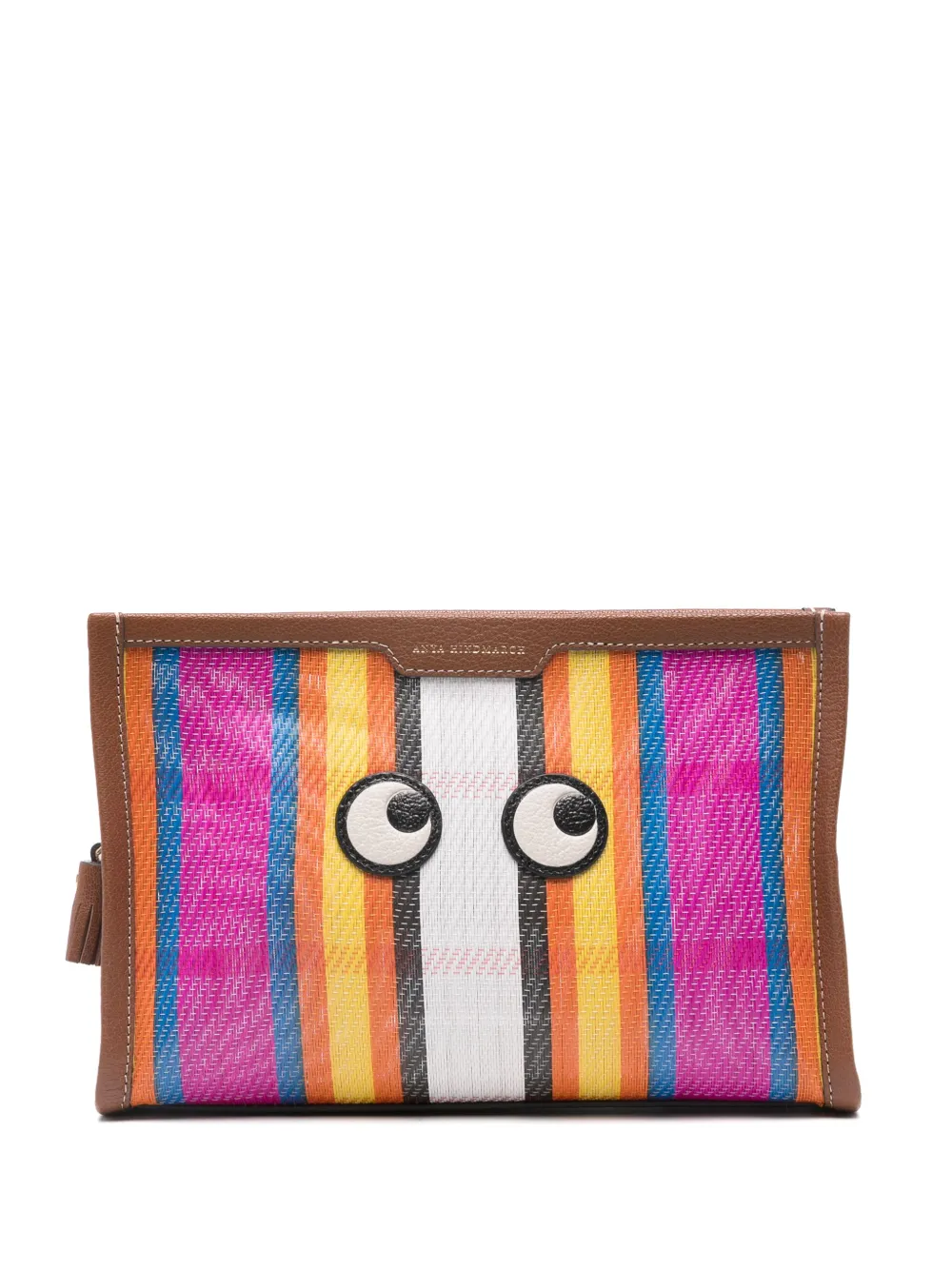 Anya Hindmarch Pouch Striped Eyes | rosa | Image 1