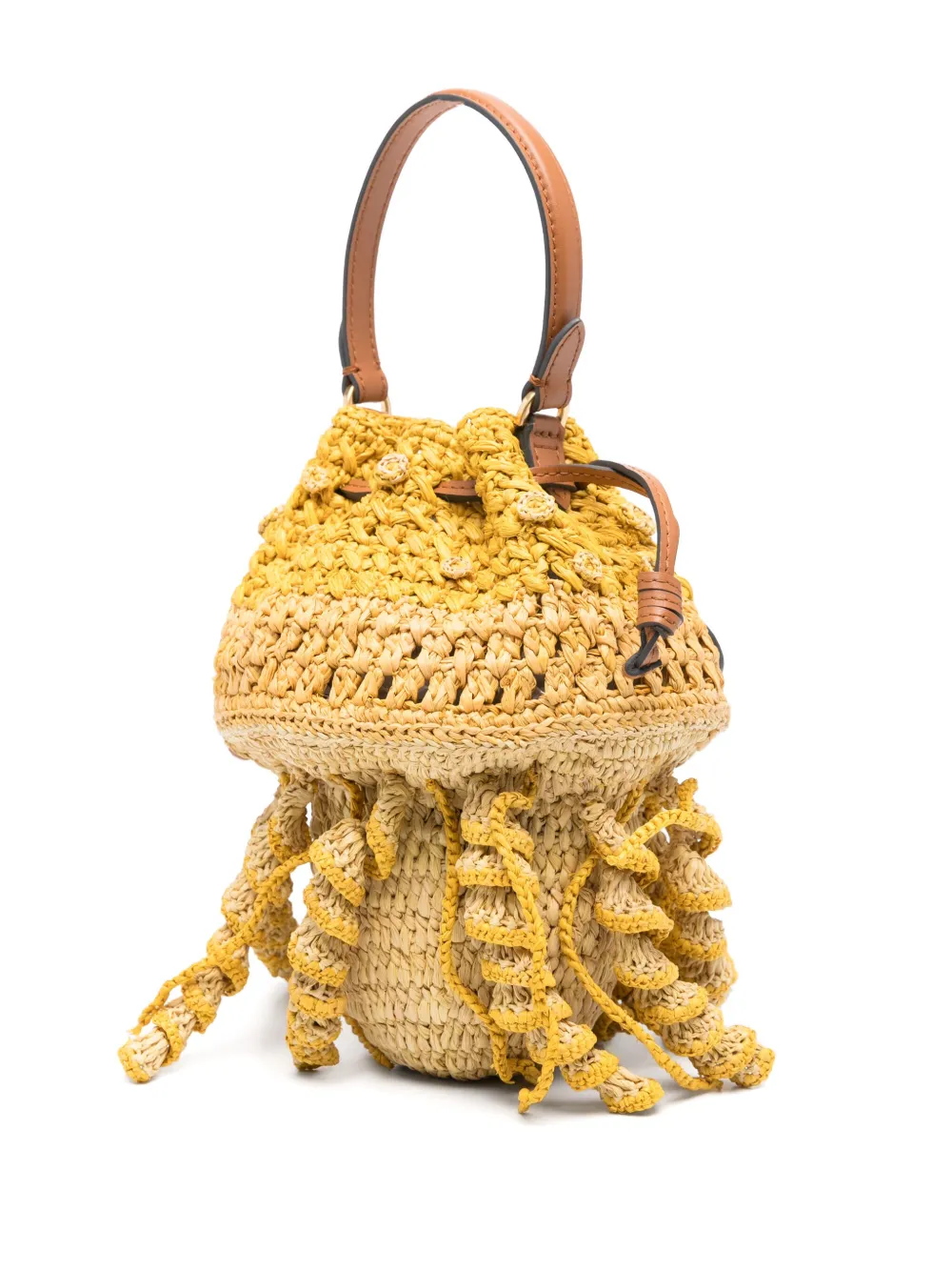 Anya Hindmarch Jellyfish shopper Geel